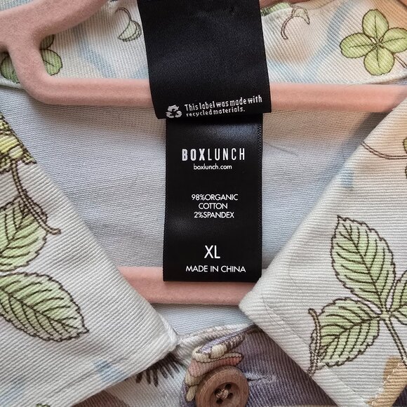 NWOT Box Lunch Studio Ghibli My Neighbor Totoro Patchwork Denim Jacket Size XL - Picture 5 of 8